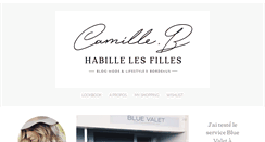 Desktop Screenshot of camillehabillelesfilles.com